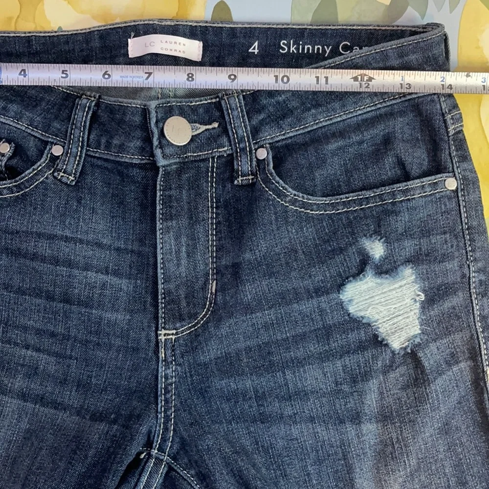 🔥 SALE Lauren Conrad Skinny Capri Denim Jeans | Size 4